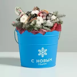 Кашпо подарочное, синее
