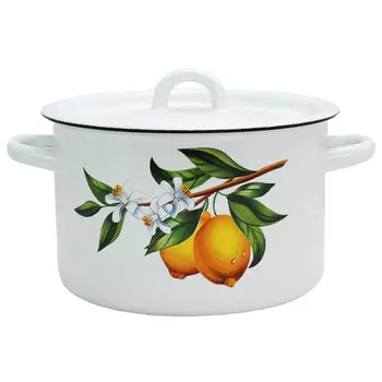 Кастрюля 3,0л с рисунком Лимоны