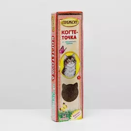 Когтеточка из гофрокартона с ковролином для веселых кошек и котов,
