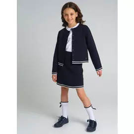 Комплект кардиган юбка школьный костюм вязаного школьницы кофта