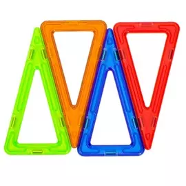 Конструктор магнитный magical magnet, 4 треугольные детали