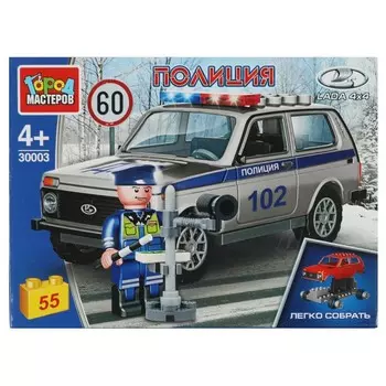 Конструктор ПОЛИЦИЯ LADA, Город мастеров 30003-KK