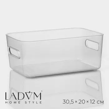 Контейнер для хранения ladоm, 30.52012 см, прозрачный