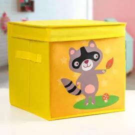 Короб стеллажный для хранения с крышкой