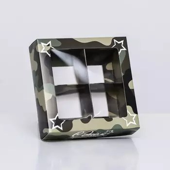 Коробка под 4 конфеты,