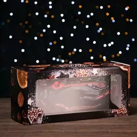 Коробка самосборная, с окном,