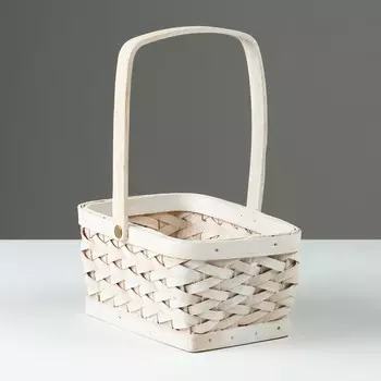 Корзина плетеная, 19,5 x 13 x h9,5/24 см, секвойя