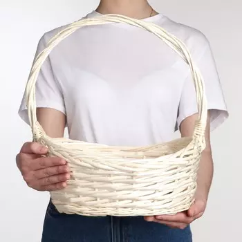 Корзина плетеная, 33х26х13/40 см, лоза