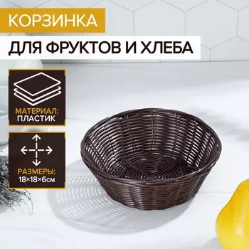 Корзинка для фруктов и хлеба доляна