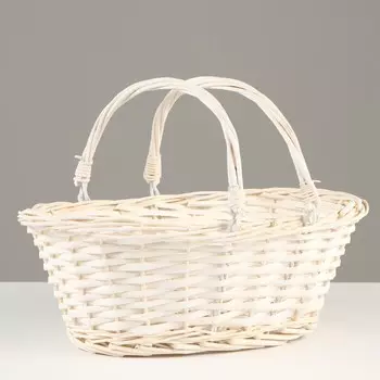 Корзинка с подвижными ручками, 32 х 25 х 13 см, ива