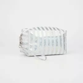 Косметичка на молнии, цвет белый