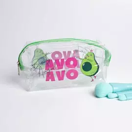 Косметичка-пенал из прозрачного pvc avogirl, 14 х 8х 6,5 см.