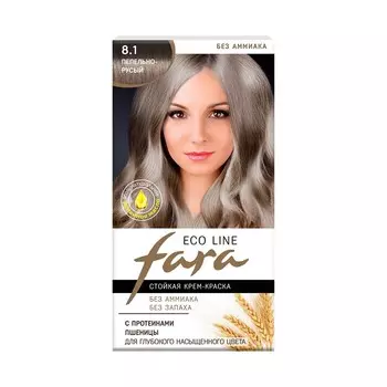 Краска для волос Eco Line 8.1 пепельно-русый