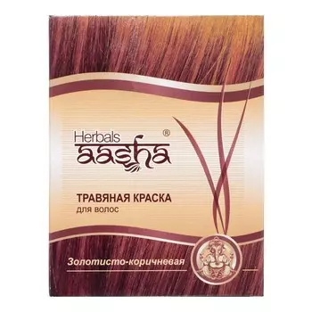 Краска для волос Золотисто-Коричневая 60г