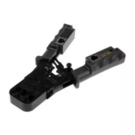 Кримпер-тестер тундра, с тестером кабеля, rj-45 8p, rj-12 6p, rj-11 4p, вертикальный обжим