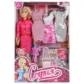 Кукла 29 см с набором платьев КАРАПУЗ 66001-DRESS17-S-BB