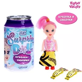 Куколка-сюрприз surprise doll, новогодняя с заколками