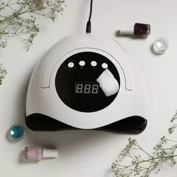 Лампа для маникюра luazon luf-03, uv/led, 45 диодов, 120 вт, таймер, 220 в, белая