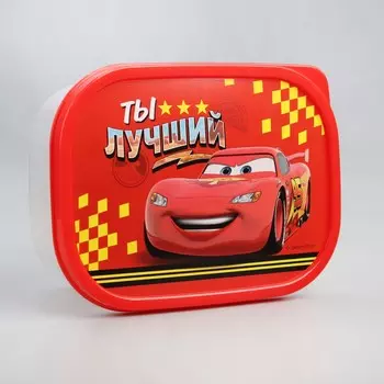 Ланч-бокс прямоугольный, 500 мл, тачки
