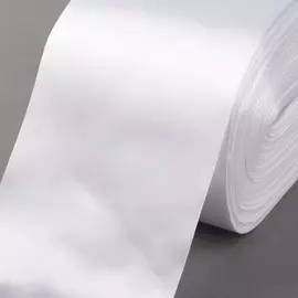 Лента атласная, 100 мм, 100±5 м, белая
