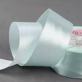 Лента атласная, 40 мм × 22 ± 1 м, цвет нежно-голубой №13