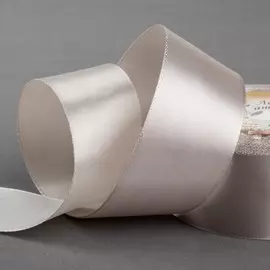 Лента атласная, 40 мм × 23 ± 1 м, цвет светло-серый №172