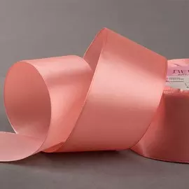 Лента атласная, 50 мм 23 ± 1 м, цвет лососевый №163