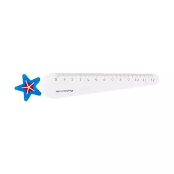 Линейка пластиковая 12 см