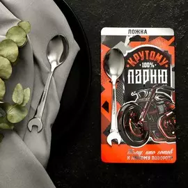 Ложка - гаечный ключ на подложке
