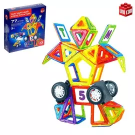Магнитный конструктор magical magnet, 77 деталей, детали матовые