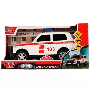 Машина инерционная LADA, Технопарк URBANBLACK-20PLAMB-WH