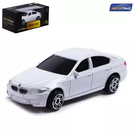 Машина металлическая bmw m5,1:64, цвет белый