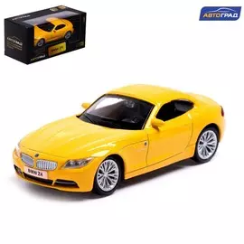 Машина металлическая bmw z4, 1:43, цвет желтый