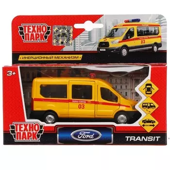 Машина металлическая FORD, Технопарк SB-18-18-A-Y-WB
