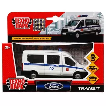 Машина металлическая FORD, Технопарк SB-18-18-P(W)-WB