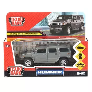 Машина металлическая HUMMER, Технопарк HUM2-12-GY