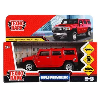 Машина металлическая HUMMER, Технопарк HUM2-12-RD