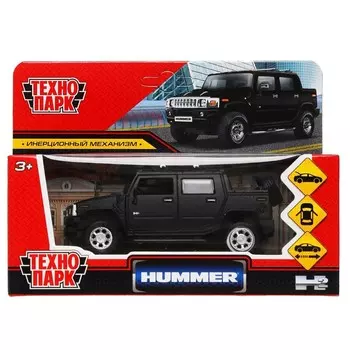Машина металлическая HUMMER, Технопарк HUM2PICKUP-12MAT-BK