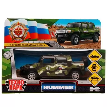Машина металлическая HUMMER, Технопарк HUM2PICKUP-12MIL-GN