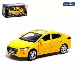 Машина металлическая hyundai elantra, 1:40, инерция, открываются двери, цвет жёлтый