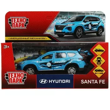 Машина металлическая HYUNDAI, Технопарк SANTAFE2-12SRT-BU