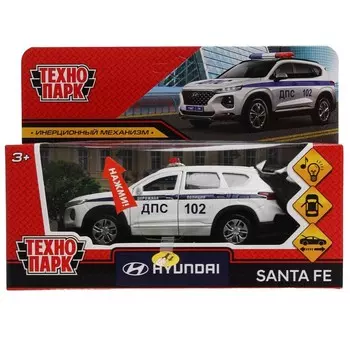 Машина металлическая HYUNDAI, Технопарк SANTAFE-12SLPOL-WH