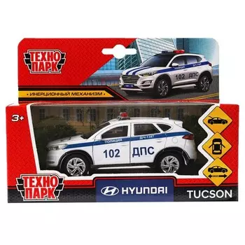 Машина металлическая HYUNDAI, Технопарк TUCSON-12POL-WH