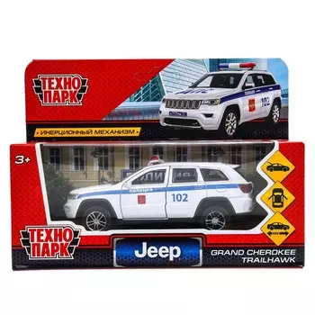 Машина металлическая JEEP, Технопарк CHEROKEE-12POL-WH
