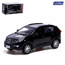 Машина металлическая kia sportage r, 1:39, инерция, открываются двери, цвет чёрный