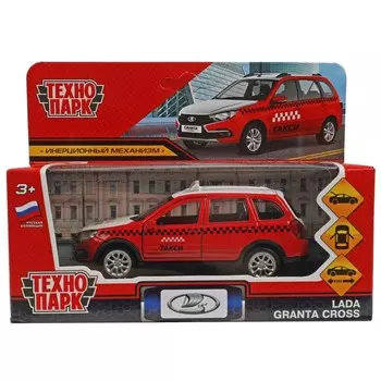 Машина металлическая LADA, Технопарк GRANTACRS-12TAX-VEZ