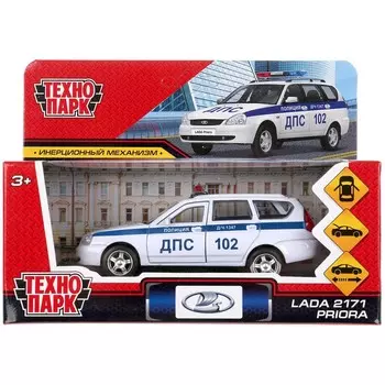 Машина металлическая LADA, Технопарк PRIORAWAG-12POL-WH