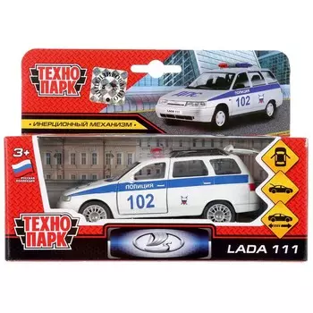 Машина металлическая LADA, Технопарк SB-16-67-P(W)-WB