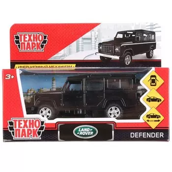 Машина металлическая LAND ROVER, Технопарк DEFENDER-BK