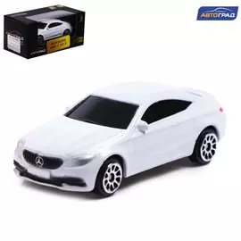 Машина металлическая mercedes-amg c63 s coupe, 1:64, цвет белый